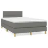 Image de vidaXL Boxspring met matras en LED stof donkergrijs 120x190 cm3270089