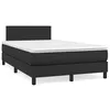 Image de vidaXL Boxspring met matras en LED kunstleer zwart 120x190 cm3270123