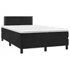 Image de vidaXL Sommier à Lattes de Lit et Matelas LED, Lit Rembourré avec Tête de Lit, Lit Double, Lit Adulte de Chambre, Moderne, 3270149