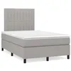 Image de vidaXL Sommier à lattes de Lit avec Matelas et LED, Lit Rembourré, Lit Double, Lit Adulte de Chambre à Coucher Intérieur, 3270211