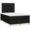 Image de vidaXL Boxspring met matras en LED stof zwart 120x190 cm3270248