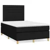 Image de vidaXL Boxspring met matras en LED stof zwart 120x190 cm3270255