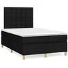 Image de vidaXL Boxspring met matras en LED stof zwart 120x190 cm3270276