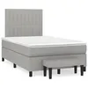Image de vidaXL Sommier à Lattes de Lit avec Matelas, Lit Rembourré, Lit Double, Lit Adulte de Chambre à Coucher Intérieur, Moderne, 3270369