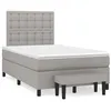 Image de vidaXL Sommier à Lattes de Lit avec Matelas, Lit Rembourré, Lit Double, Lit Adulte de Chambre à Coucher Intérieur, Moderne, 3270383