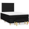 Image de vidaXL Boxspring met matras stof zwart 120x190 cm3270399