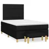 Image de vidaXL Boxspring met matras stof zwart 120x190 cm3270406
