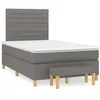 Image de vidaXL Boxspring met matras stof zwart 120x190 cm3270413
