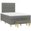 Image de vidaXL Boxspring met matras stof donkergrijs 120x190 cm3270426