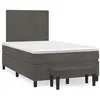 Image de vidaXL Boxspring met matras fluweel donkergrijs 120x190 cm3270458