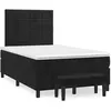 Image de vidaXL Boxspring met matras fluweel zwart 120x190 cm3270471