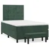 Image de vidaXL Boxspring met matras fluweel donkergroen 120x190 cm3270472