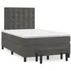 Image de vidaXL Boxspring met matras fluweel donkergrijs 120x190 cm3270494