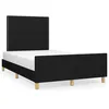 Image de vidaXL Bedframe zonder matras 120x190 cm stof zwart3270508