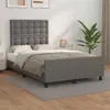 Image de vidaXL Bedframe zonder matras 120x190 cm kunstleer grijs3270564