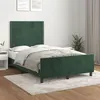 Image de vidaXL Cadre de Lit avec Tête de Lit, Lit Rembourré, Lit Double, Lit Adulte de Chambre à Coucher Intérieur, Moderne, Vert 3270575