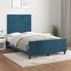 Image de vidaXL Bedframe zonder matras 120x190 cm fluweel donkerblauw3270582