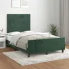 Image de vidaXL Bedframe zonder matras 120x190 cm fluweel donkergroen3270587