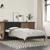 Image de vidaXL Bedframe bewerkt hout en metaal zwart 90x200 cm845517