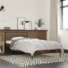 Image de vidaXL Bedframe bewerkt hout en metaal gerookt eikenkleurig 90x190 cm845629