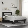 Image de vidaXL Bedframe bewerkt hout en metaal zwart 75x190 cm845657