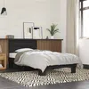 Image de vidaXL Bedframe bewerkt hout en metaal zwart 75x190 cm845747