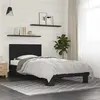 Image de vidaXL Bedframe bewerkt hout en metaal zwart 75x190 cm845812