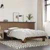 Image de vidaXL Bedframe bewerkt hout en metaal gerookt eikenkleurig 100x200 cm845869