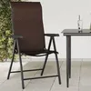 Image de Chaises pliables de jardin lot de 8 marron résine tressée