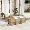 Image de Salon de jardin modulable GENERIQUE beige resine tressee 6 pieces x 63.5 x 36 cm