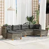 Image de Salon de jardin modulable GENERIQUE gris resine tressee 6 pieces x 63.5 x 56.5 cm