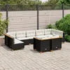 Image de Salon de jardin modulable GENERIQUE 9 pieces resine tressee x 63.5 x 56.5 cm