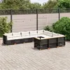 Image de vidaXL Salon de Jardin avec Coussins 11 pcs, Canapés avec Pieds Réglables, Ensemble de Meubles d'Extérieur Patio Terrasse, 3250181