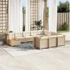 Image de Salon de jardin modulable GENERIQUE 10 personnes 11 pieces x 63.5 x 36 cm resine tressee