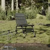 Image de vidaXL Chaise de pêche avec pieds à boue réglables pliable camouflage, siège de pêche, chaise de pêche pliable, chaise de 4006415