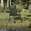Image de vidaXL Chaise de pêche avec accoudoir pliable vert, siège de pêche, chaise de pêche pliable, chaise de pêche, chaise de 4006418