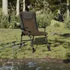 Image de Chaise de pêche avec accoudoir pliable taupe