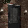Image de vidaXL Applique murale d'extérieur noir acier inoxydable, éclairage mural d'extérieur, lampe murale de jardin, applique 4006232