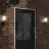 Image de vidaXL Applique murale d'extérieur noir acier inoxydable, éclairage mural d'extérieur, lampe murale de jardin, applique 4006246