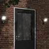 Image de vidaXL Applique murale LED d'extérieur avec capteurs noir, éclairage mural LED d'extérieur, lampe murale de jardin, lampe 4006270