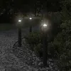 Image de vidaXL Lampadaire d'extérieur noir 60 cm acier inoxydable, éclairage au sol d'extérieur, éclairage au sol de jardin, 4006353