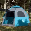 Image de Tente de camping cabine 4 personnes bleu libération rapide