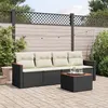 Image de vidaXL Salon de Jardin avec Coussins 5 pcs, Canapés de Terrasse, Ensemble de Meubles de Patio, Mobilier d'Extérieur, Noir 3258178
