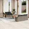 Image de vidaXL Salon de Jardin avec Coussins 6 pcs, Canapés de Terrasse, Ensemble de Meubles de Patio, Mobilier d'Extérieur, Gris 3258189