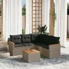 Image de vidaXL Salon de Jardin avec Coussins 6 pcs, Canapés de Terrasse, Ensemble de Meubles de Patio, Mobilier d'Extérieur, Gris 3258371