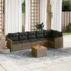 Image de vidaXL Salon de Jardin avec Coussins 7 pcs, Canapés de Terrasse, Ensemble de Meubles de Patio, Mobilier d'Extérieur, Gris 3258399