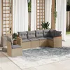 Image de vidaXL Salon de Jardin avec Coussins 6 pcs, Canapés de Terrasse, Ensemble de Meubles de Patio, Mobilier d'Extérieur, Beige 3258419