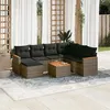 Image de vidaXL Salon de Jardin avec Coussins 8 pcs, Canapés de Terrasse, Ensemble de Meubles de Patio, Mobilier d'Extérieur, Gris 3258616