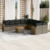 Image de vidaXL Salon de Jardin avec Coussins 13 pcs, Canapés de Terrasse, Ensemble de Meubles de Patio, Mobilier d'Extérieur, 3257144