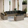 Image de vidaXL Salon de Jardin avec Coussins 13 pcs, Canapés et Table de Terrasse, Ensemble de Meubles d'Extérieur Patio, Moderne, 3257711